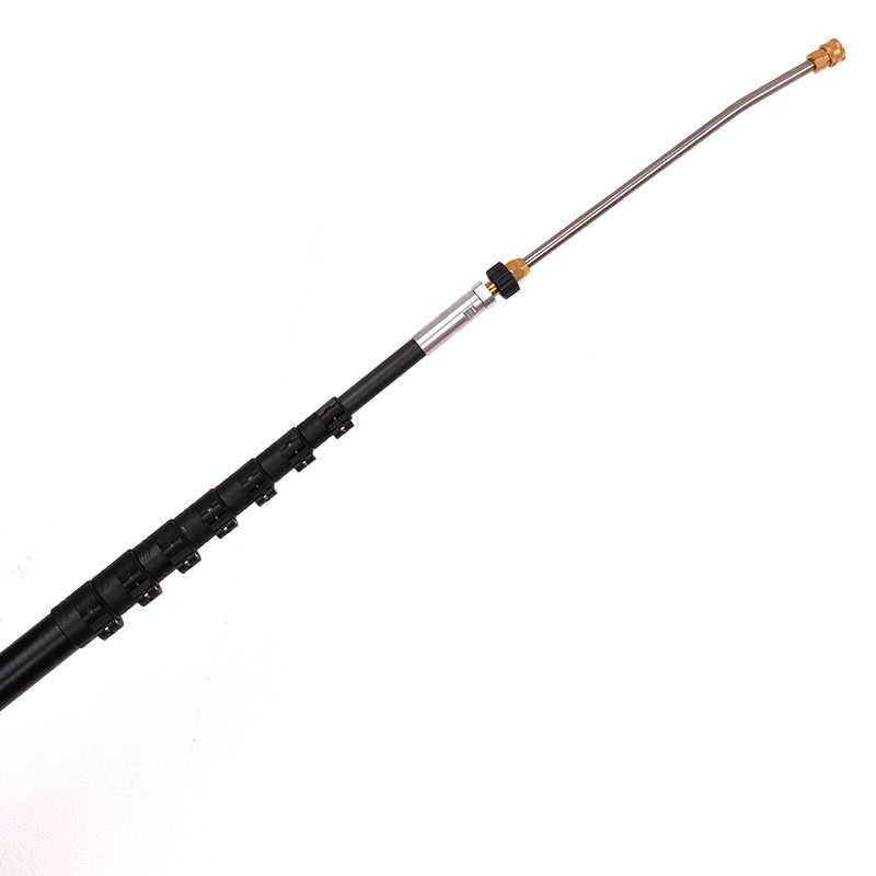 Carbon fibre high pressure telescopic rod with nozzle